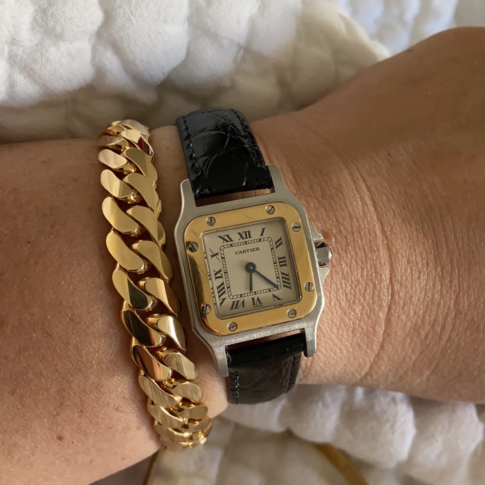 Miami cuban link bracelet 14k solid handmade